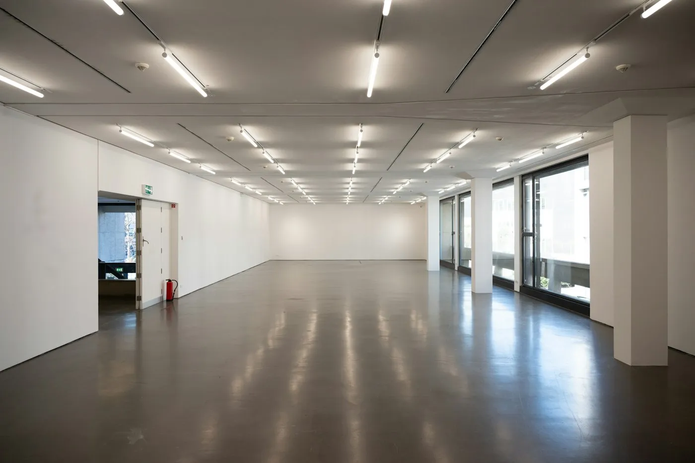 Bright, empty modern hall
